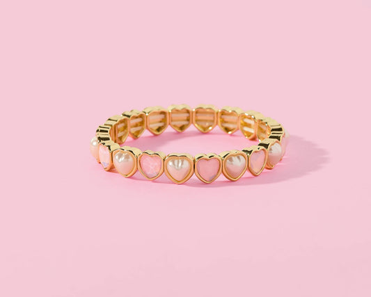 Hayden Pink Enamel Bracelet