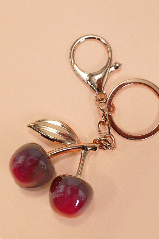 Cherry Drop Keychain