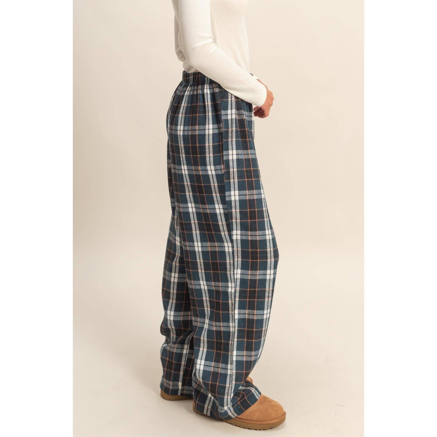 Navy Flannel Lounge Pants