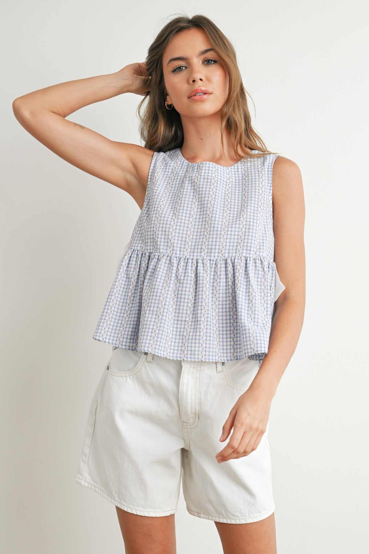 Yellow Lily Peplum Top
