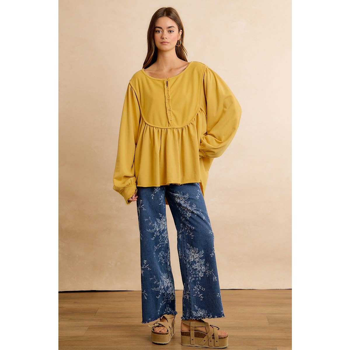 Vintage Vine Wide Leg Jeans