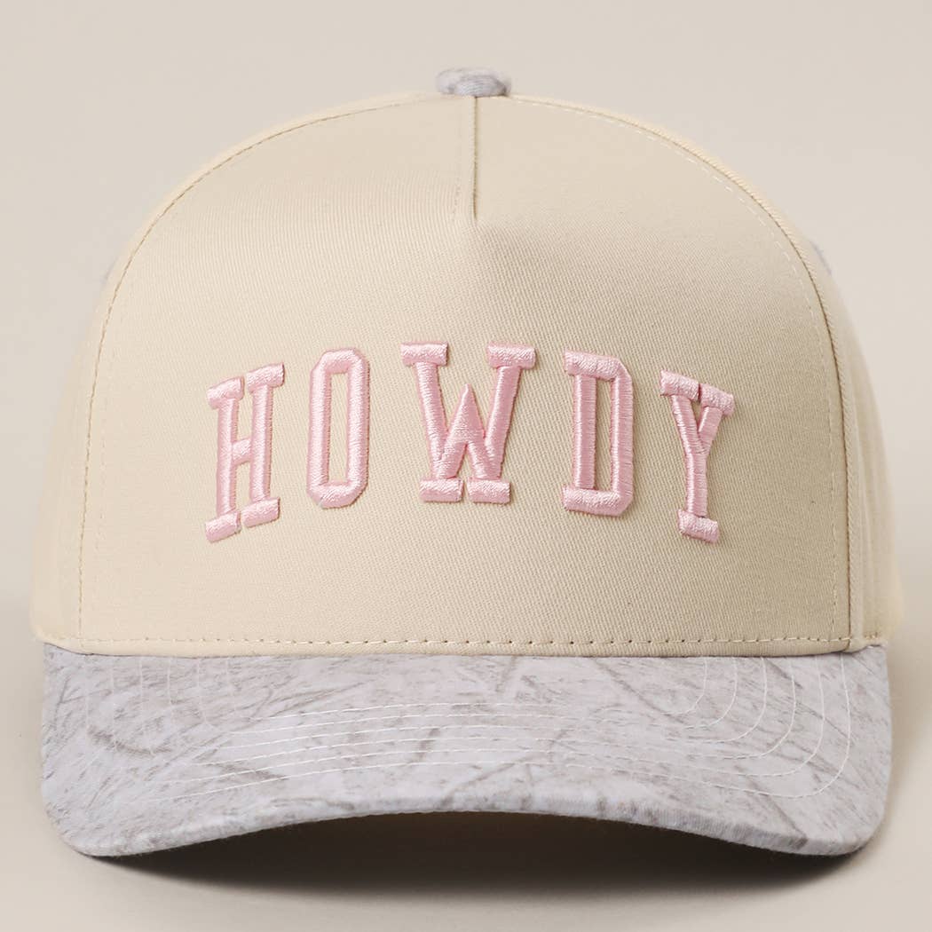 HOWDY Two-Tone Camo Hat