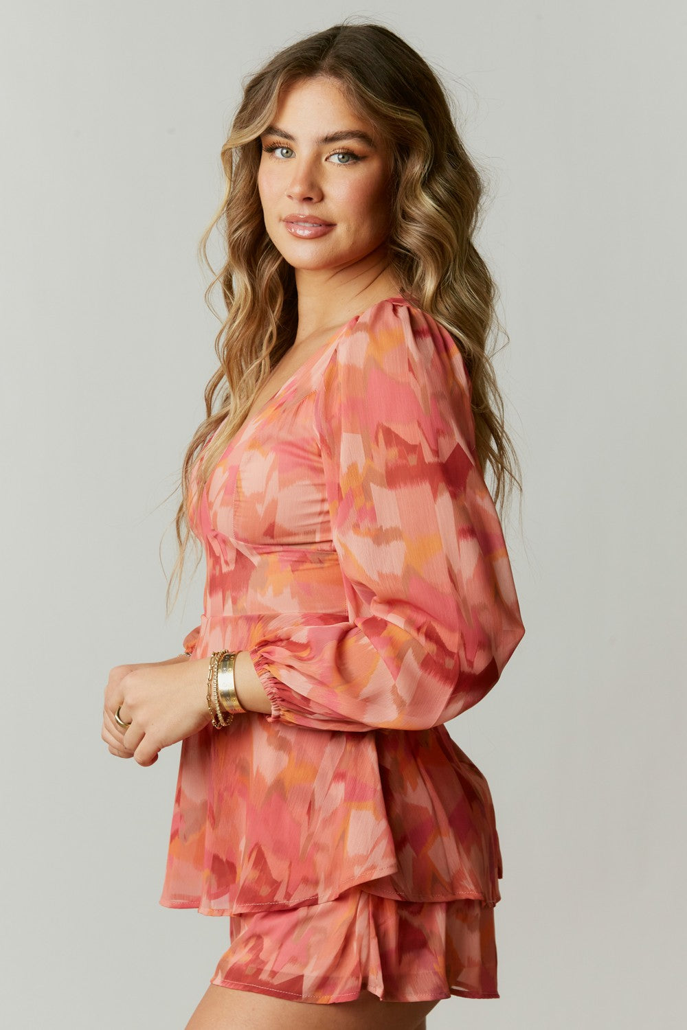 Floral Print Romper
