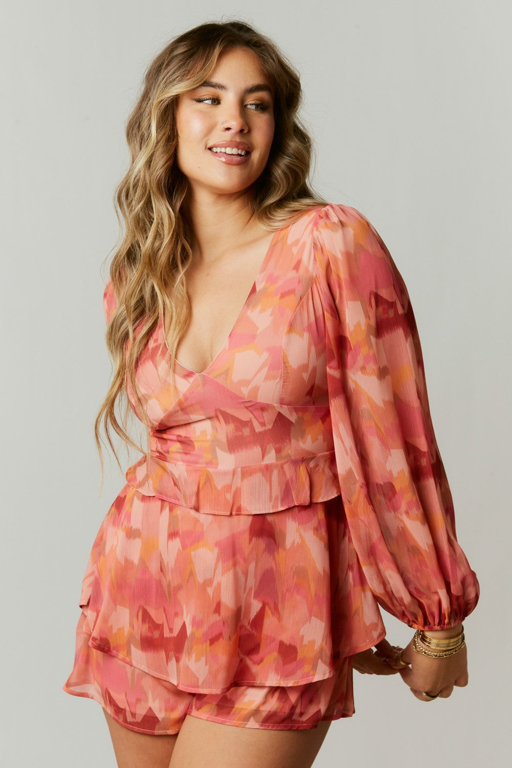 Floral Print Romper