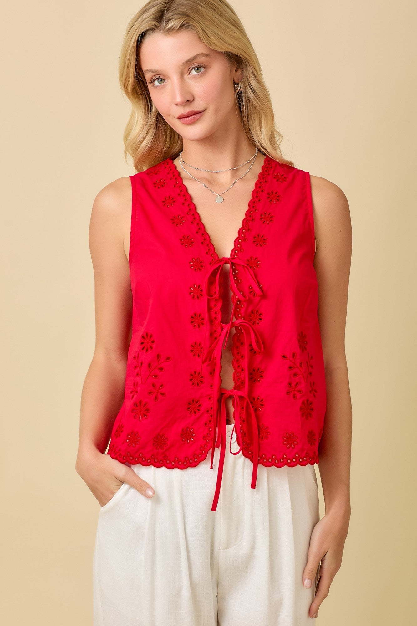 Cardinal Floral Vest
