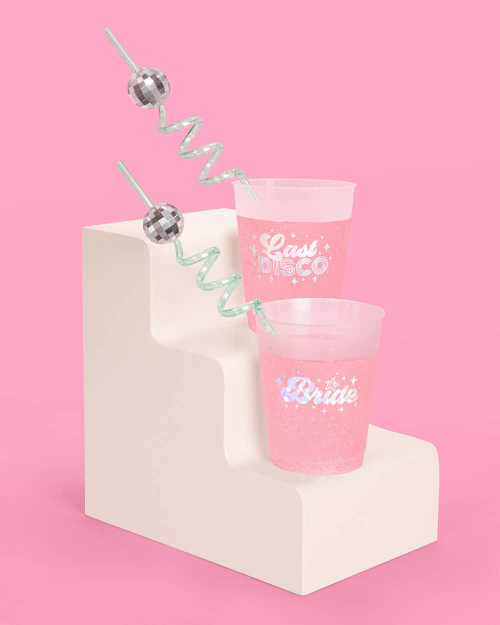 Turquoise Disco Straws