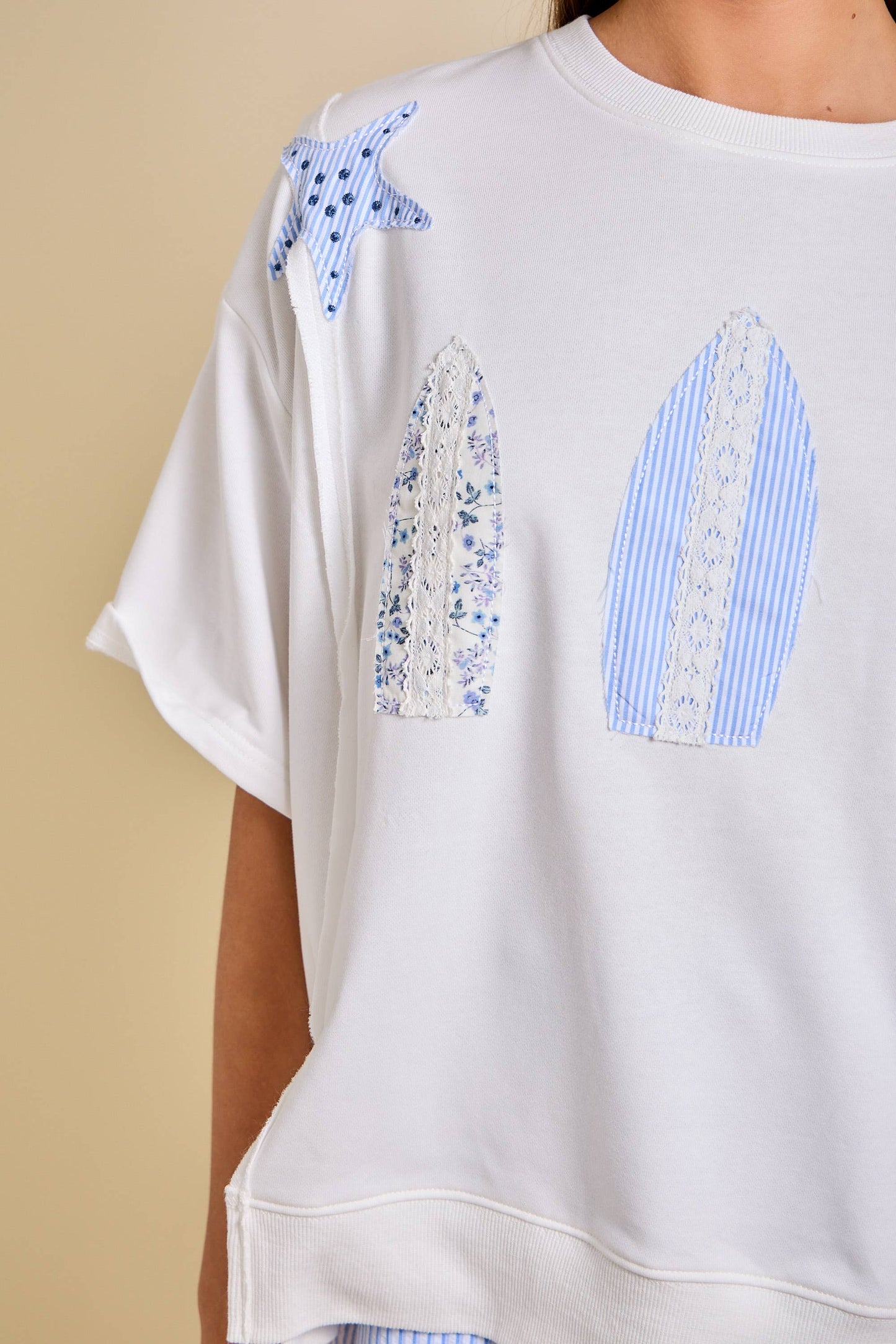 Surfboard Patchwork Tee