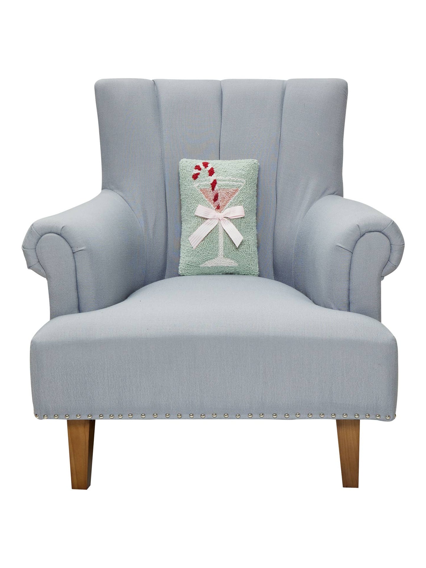 Holiday Martini Glass Hook Pillow
