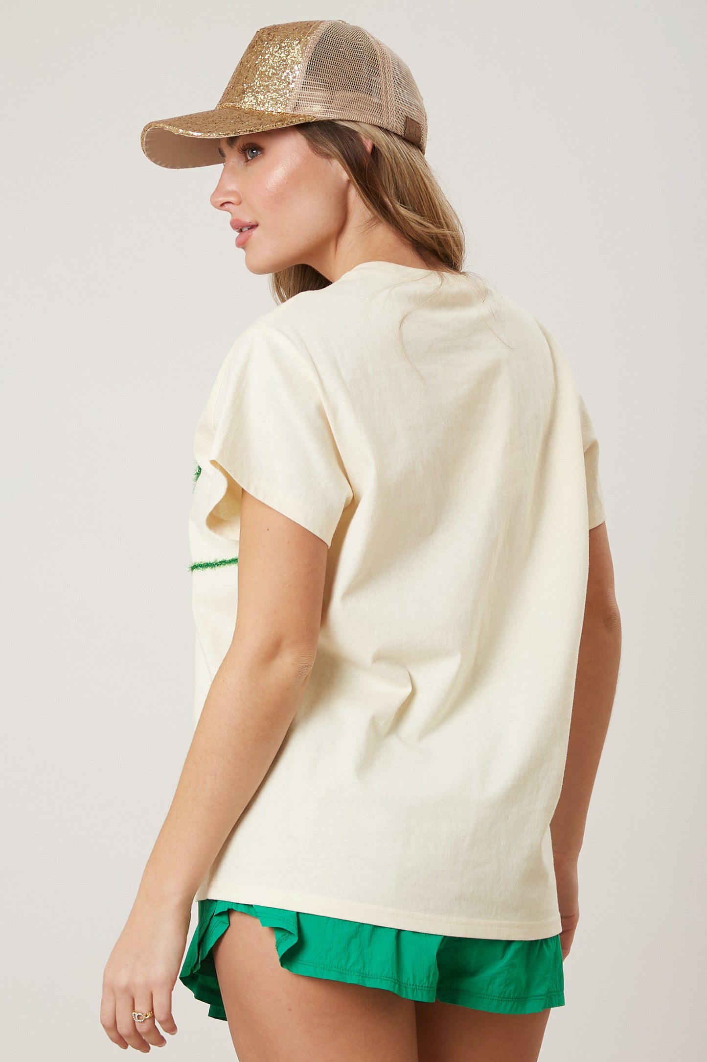 Tennis Racket Embroidery Tee