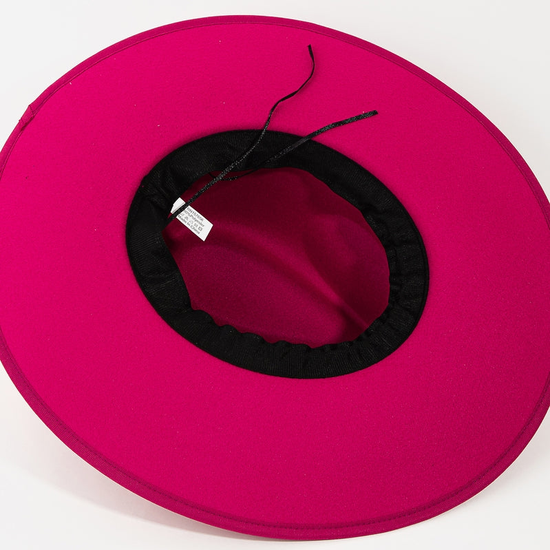 Boho Braided Band Hat - Fuschia