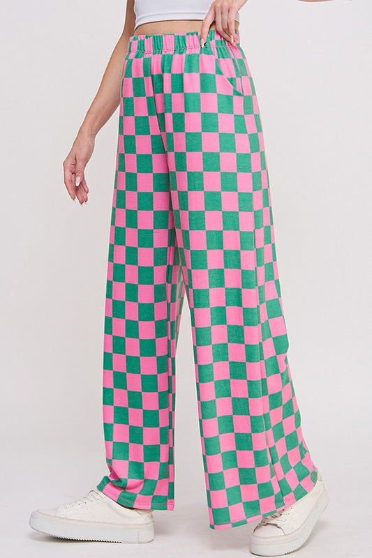 Candy Crush Checkered Pants