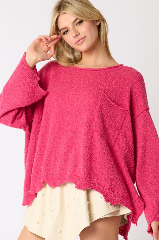 Fuchsia Comfort Sweater