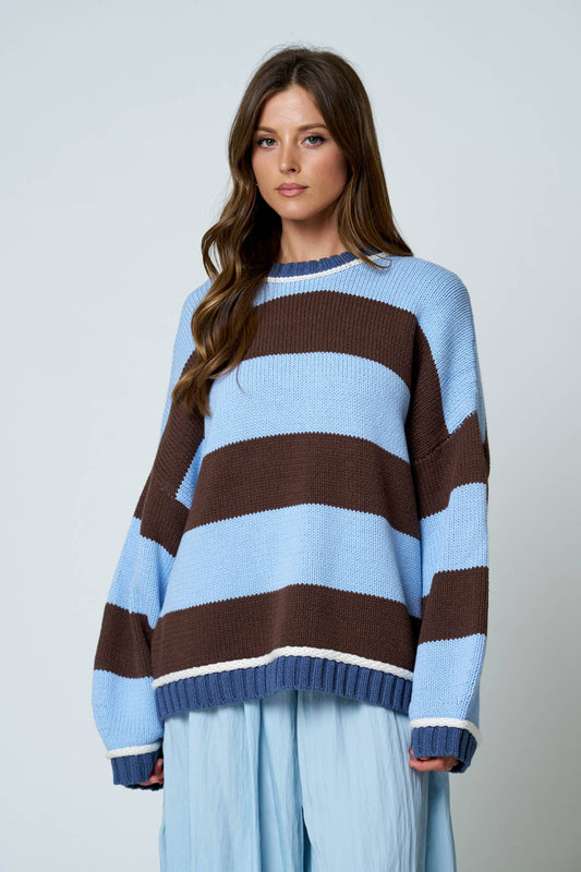 Blue Ridge Striped Sweater
