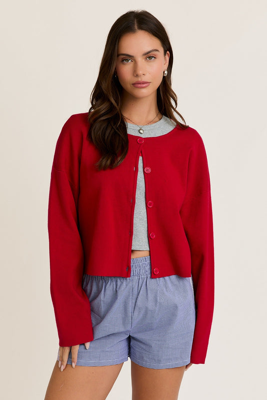 Strawberry Knit Cardigan