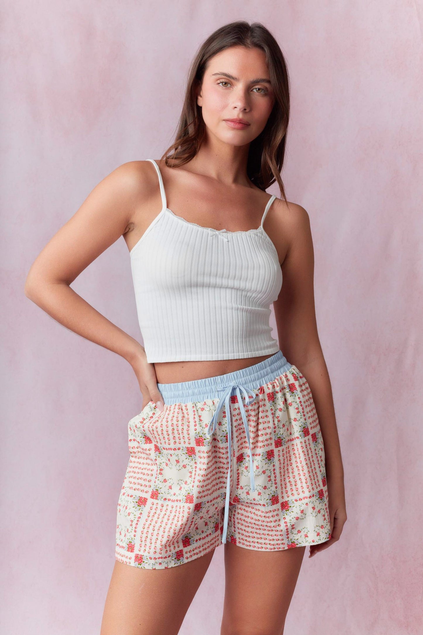 Floral Patchwork Shorts