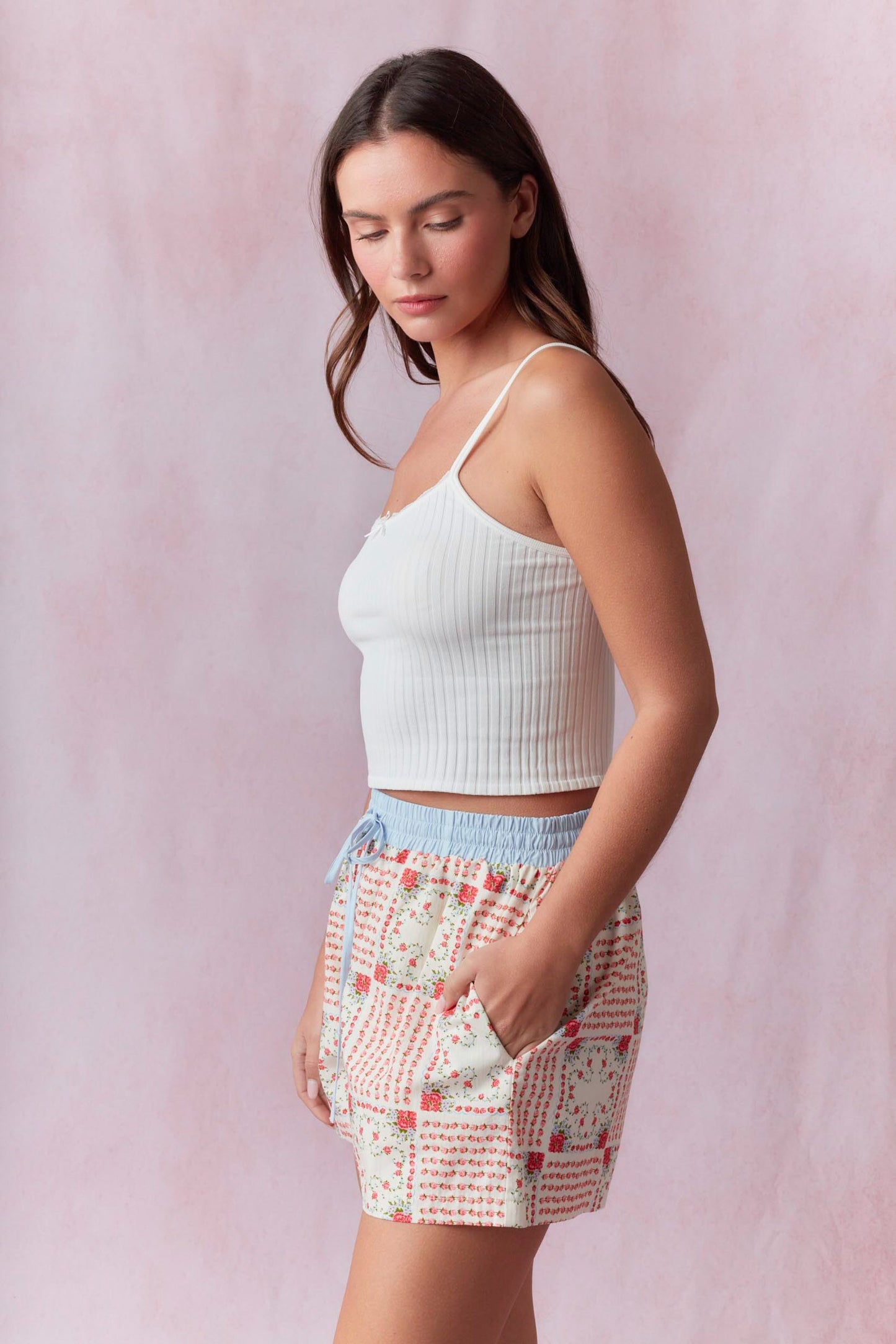 Floral Patchwork Shorts