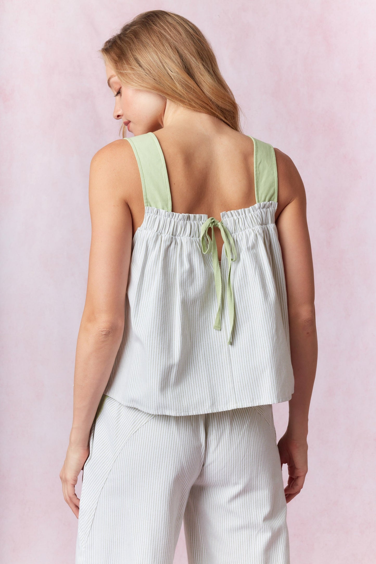Olive Tree Stripe Top