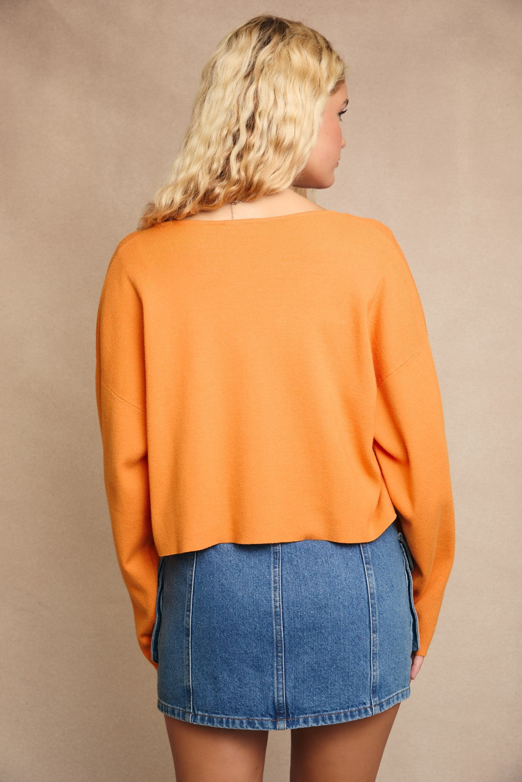 Tangerine Knit Cardigan