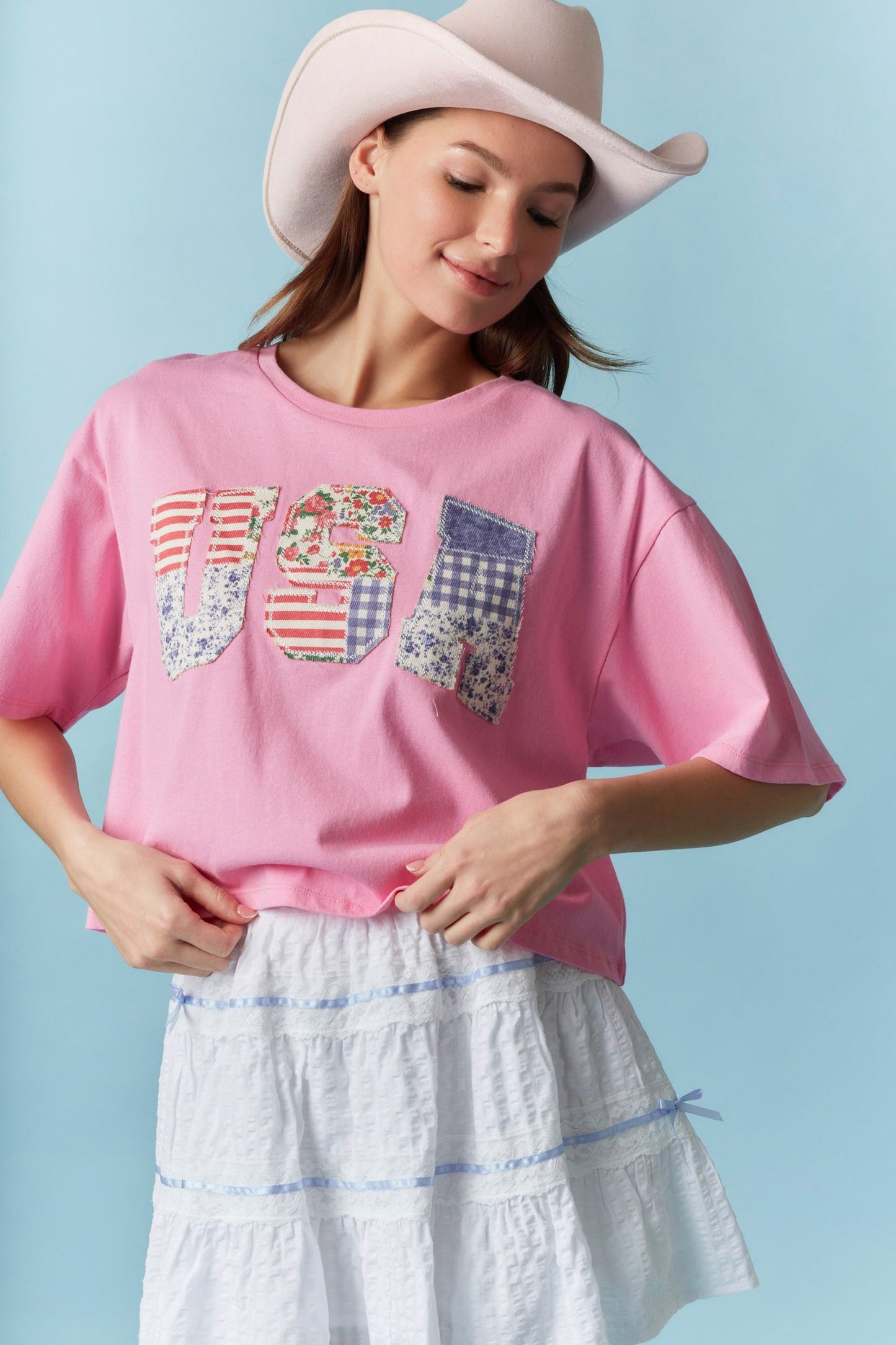 USA Patchwork Top