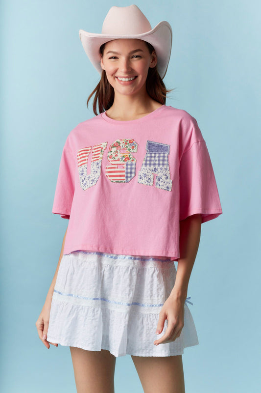 USA Patchwork Top