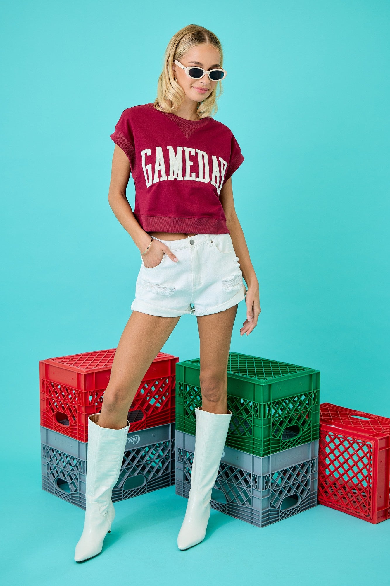 Crimson Gameday Top