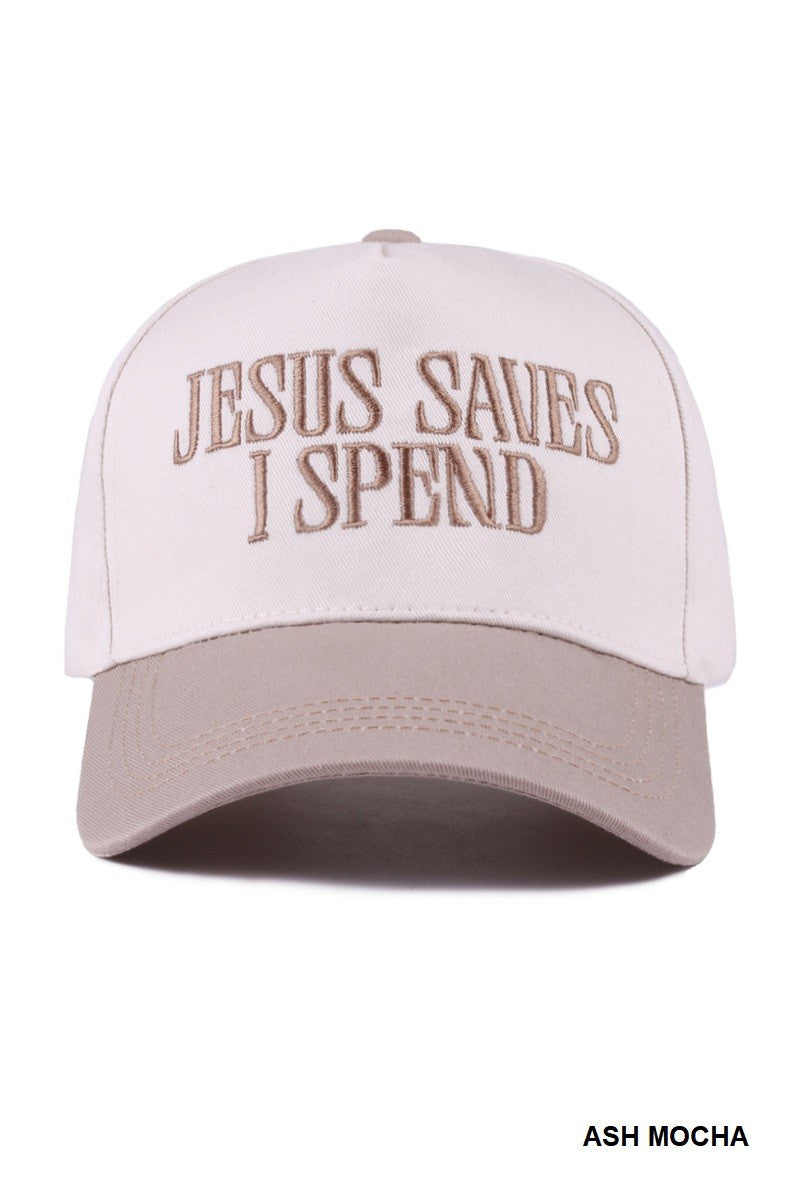 Jesus Saves Embroidered Hat