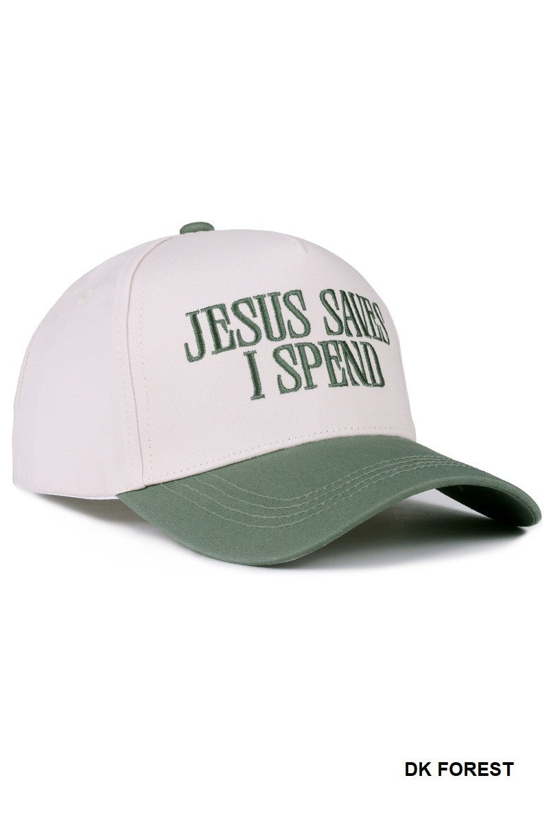 Jesus Saves Embroidered Hat