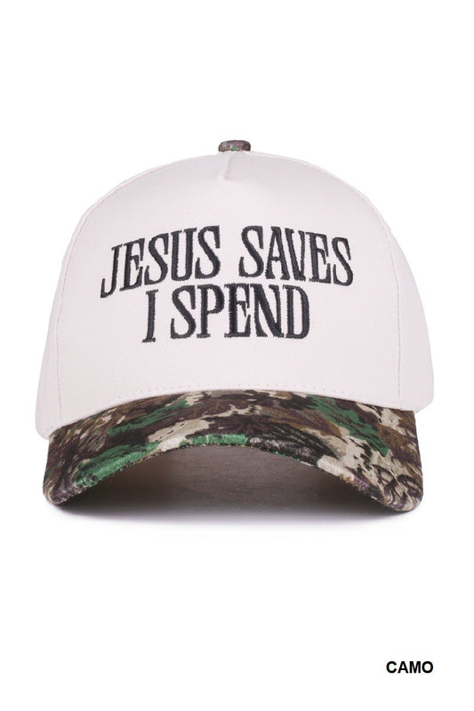 Jesus Saves Embroidered Hat