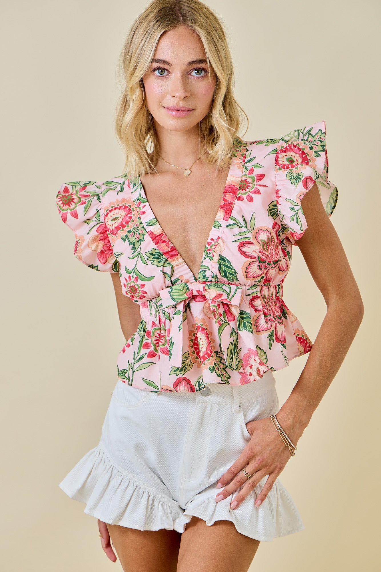Garden Ruffle Blouse