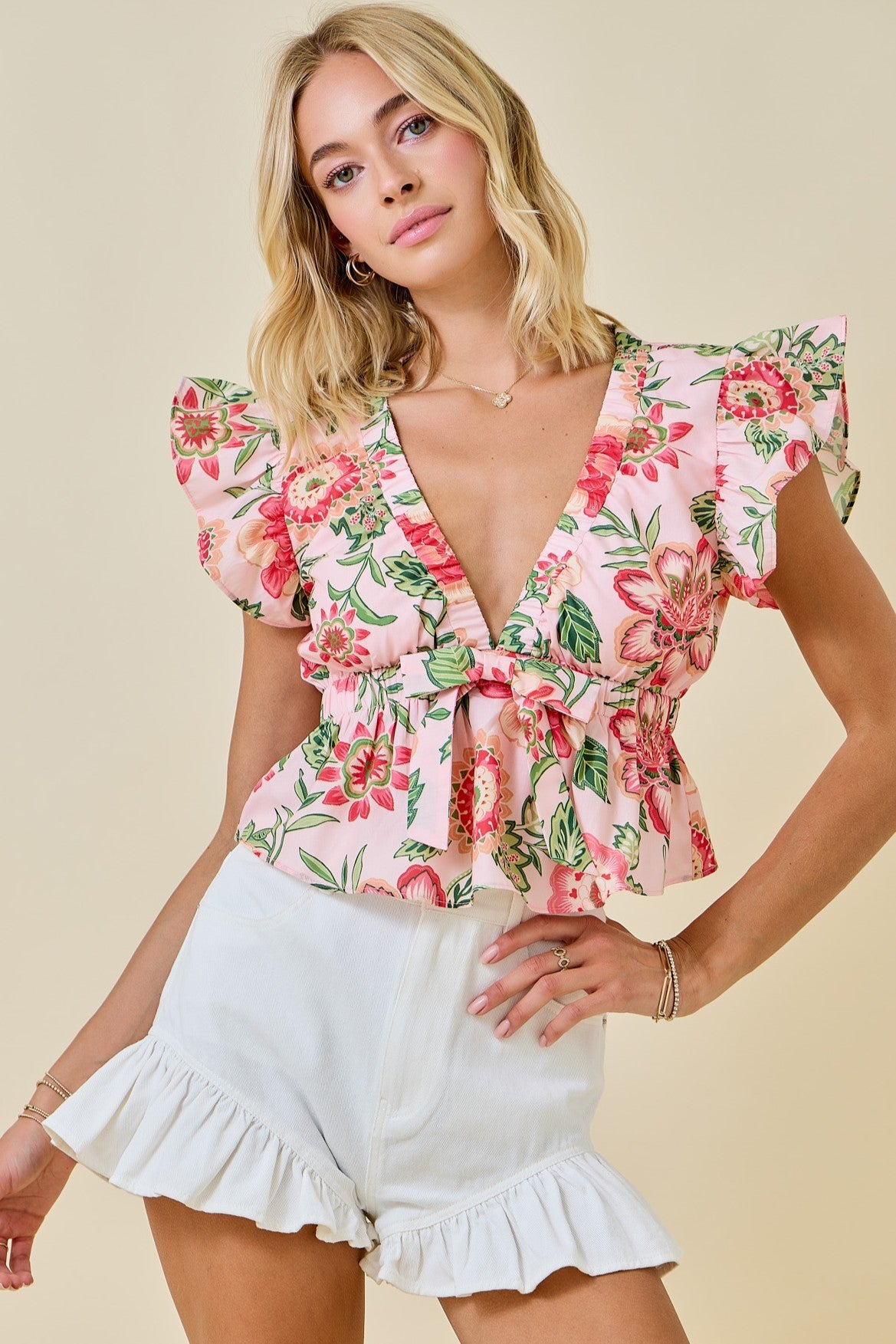 Garden Ruffle Blouse