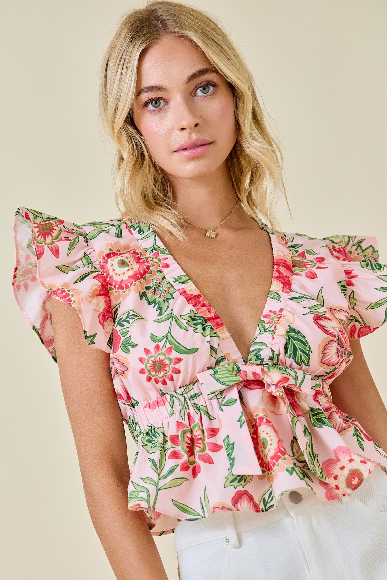 Garden Ruffle Blouse
