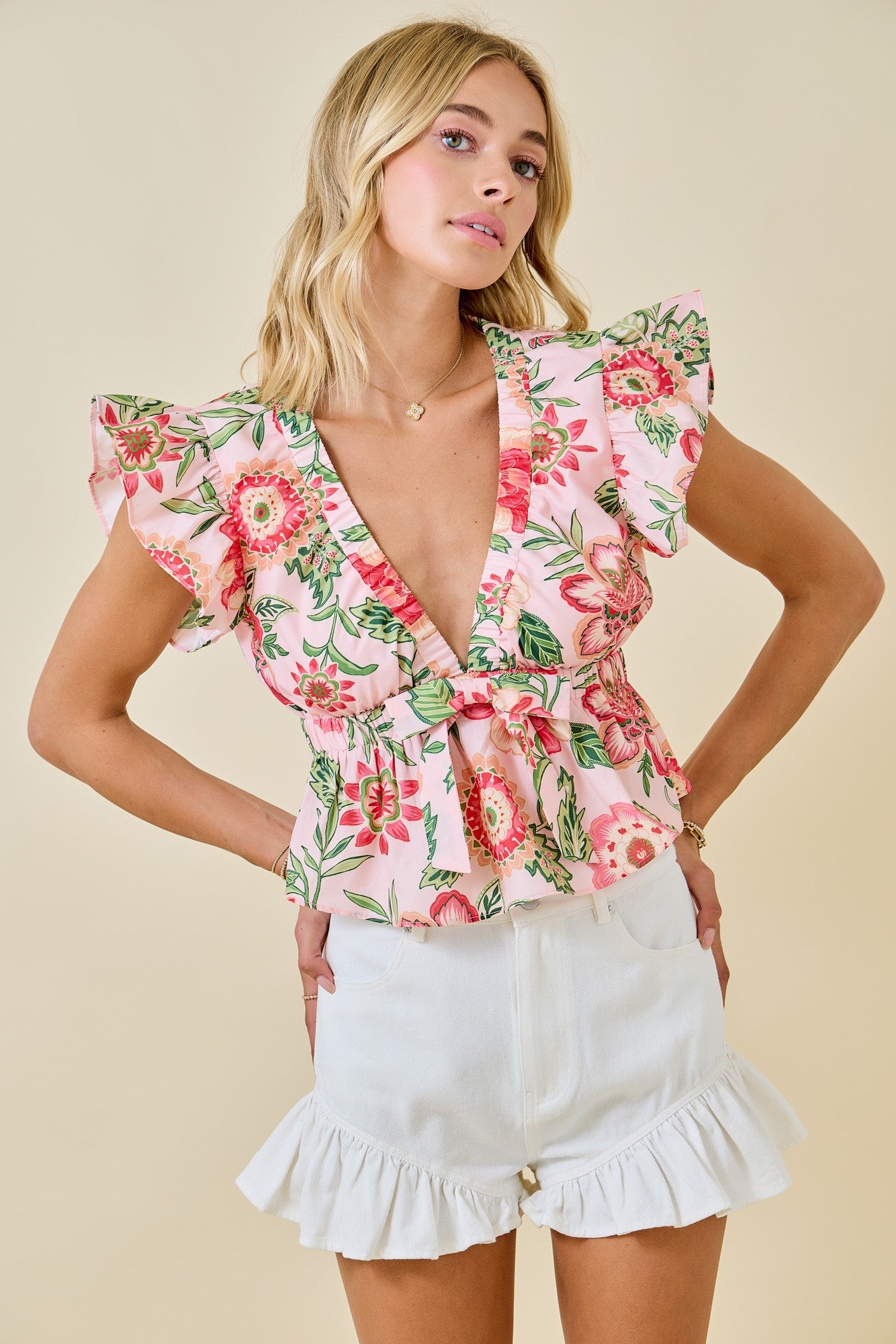 Garden Ruffle Blouse