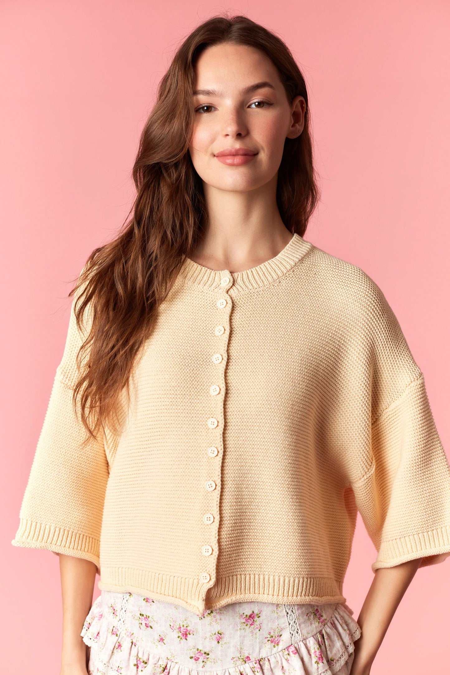 Banana Half Sleeve Cardigan