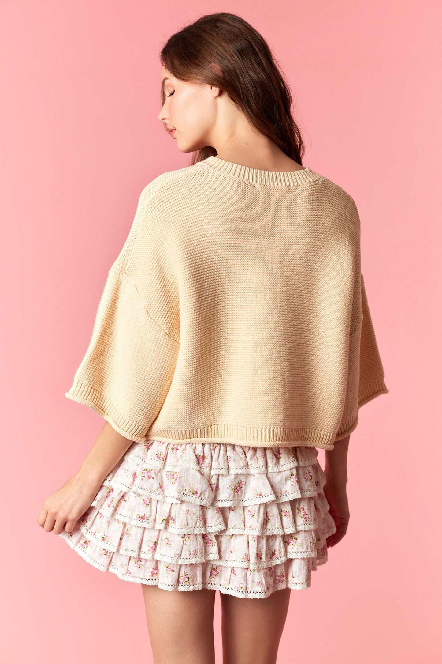 Banana Half Sleeve Cardigan