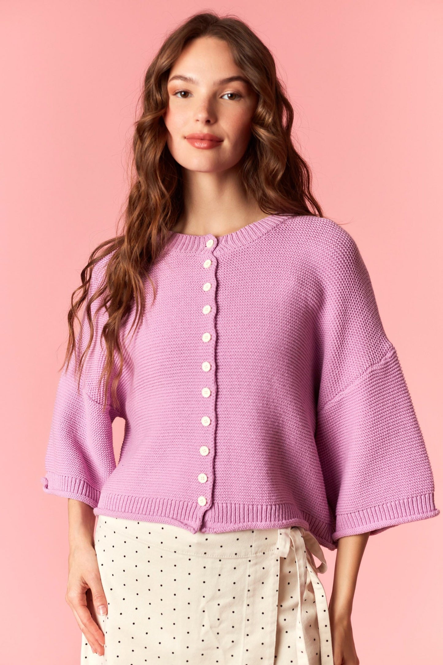 Orchid Half Sleeve Cardigan
