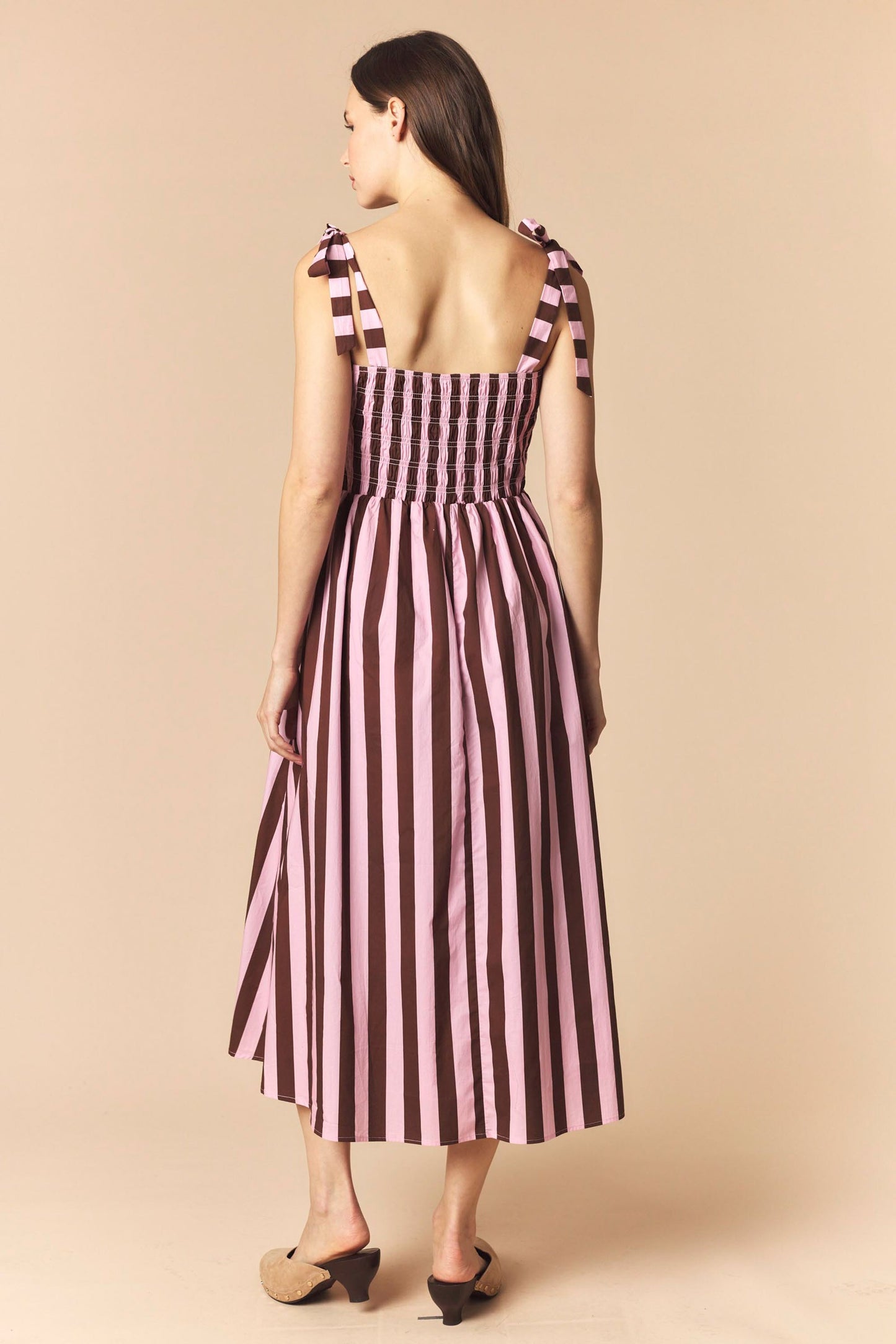 Sassy Striped Midi Dress