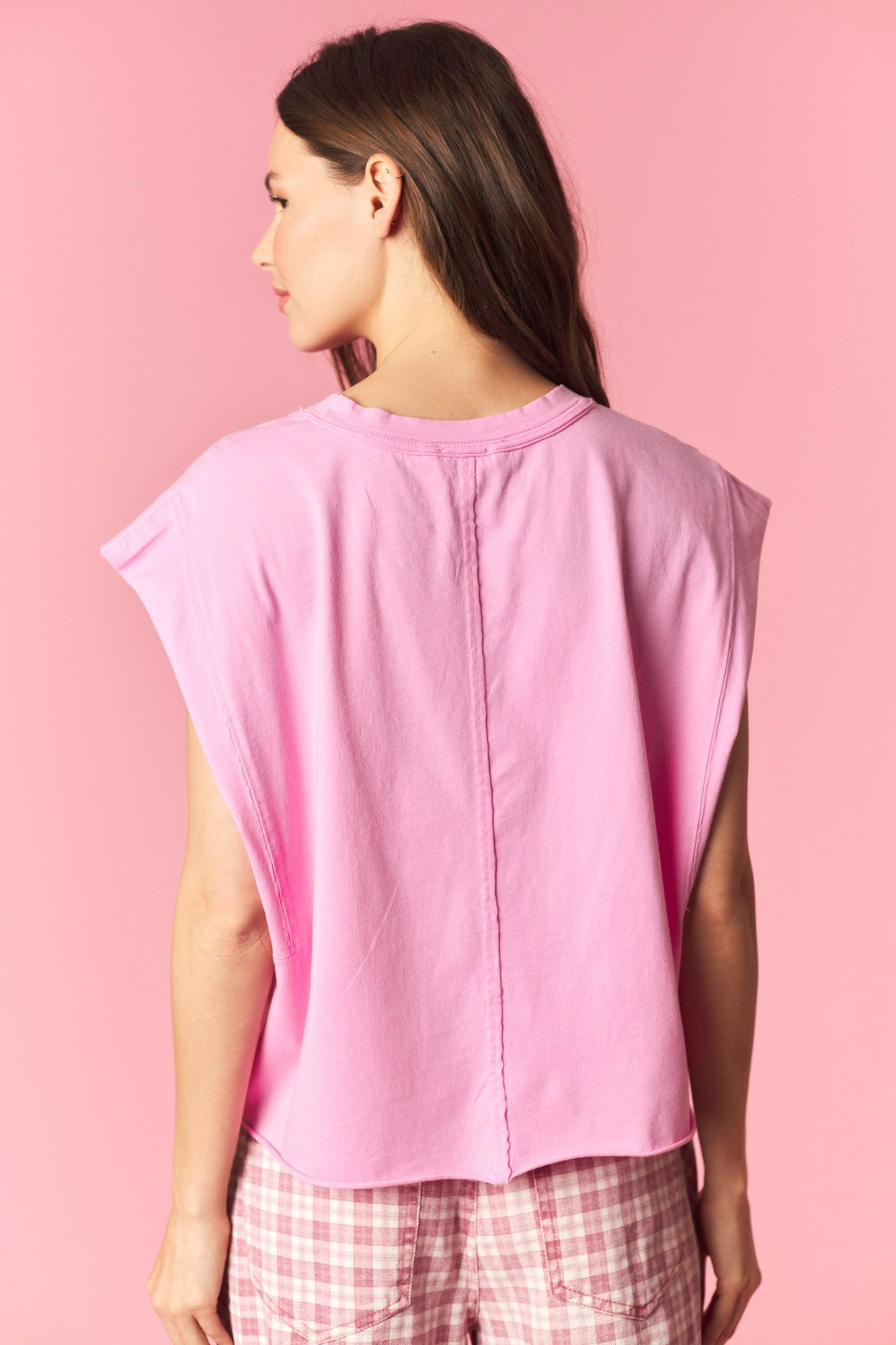 Bubblegum Sleeveless Crop Top