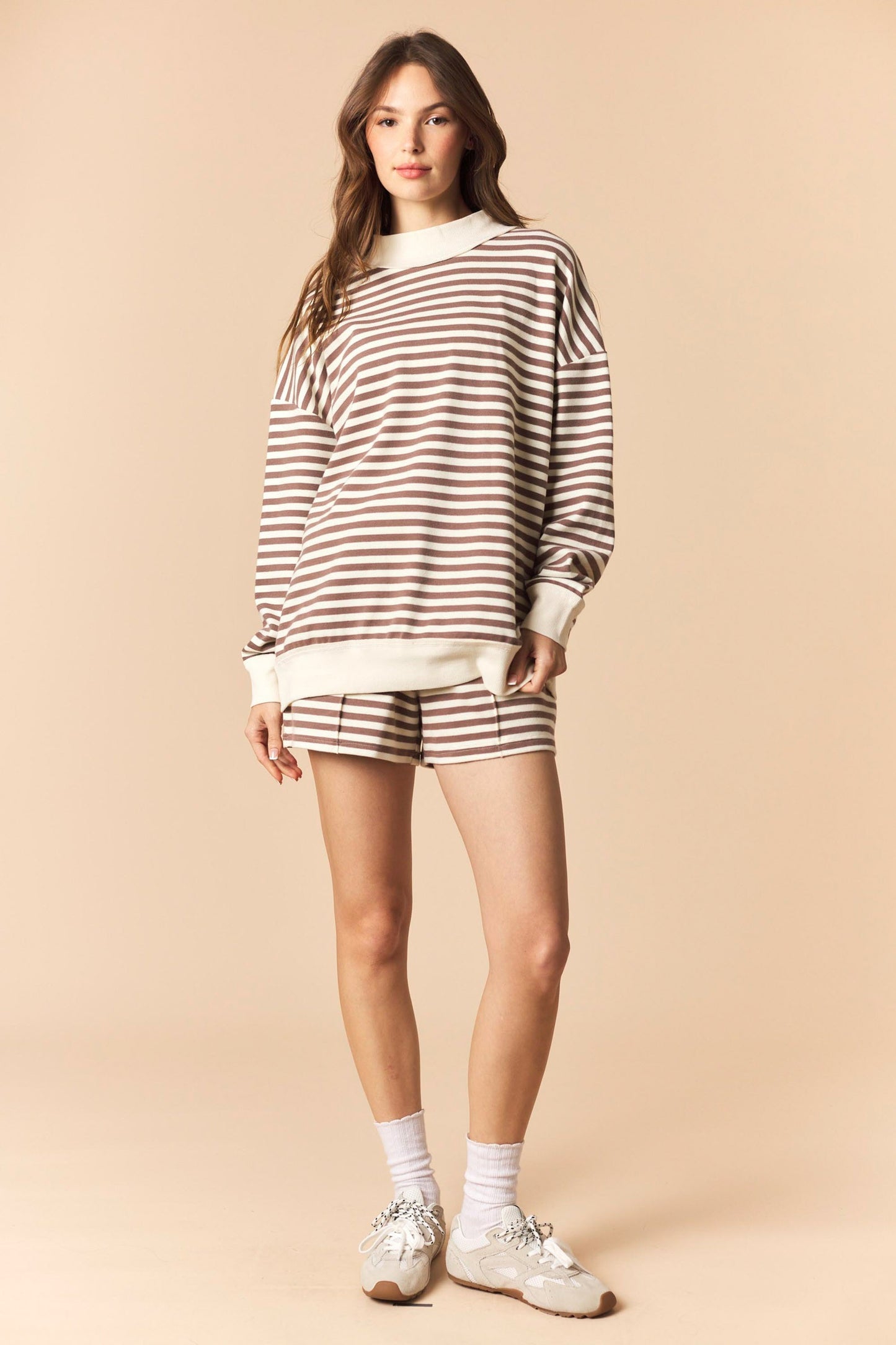 Mocha Striped Set