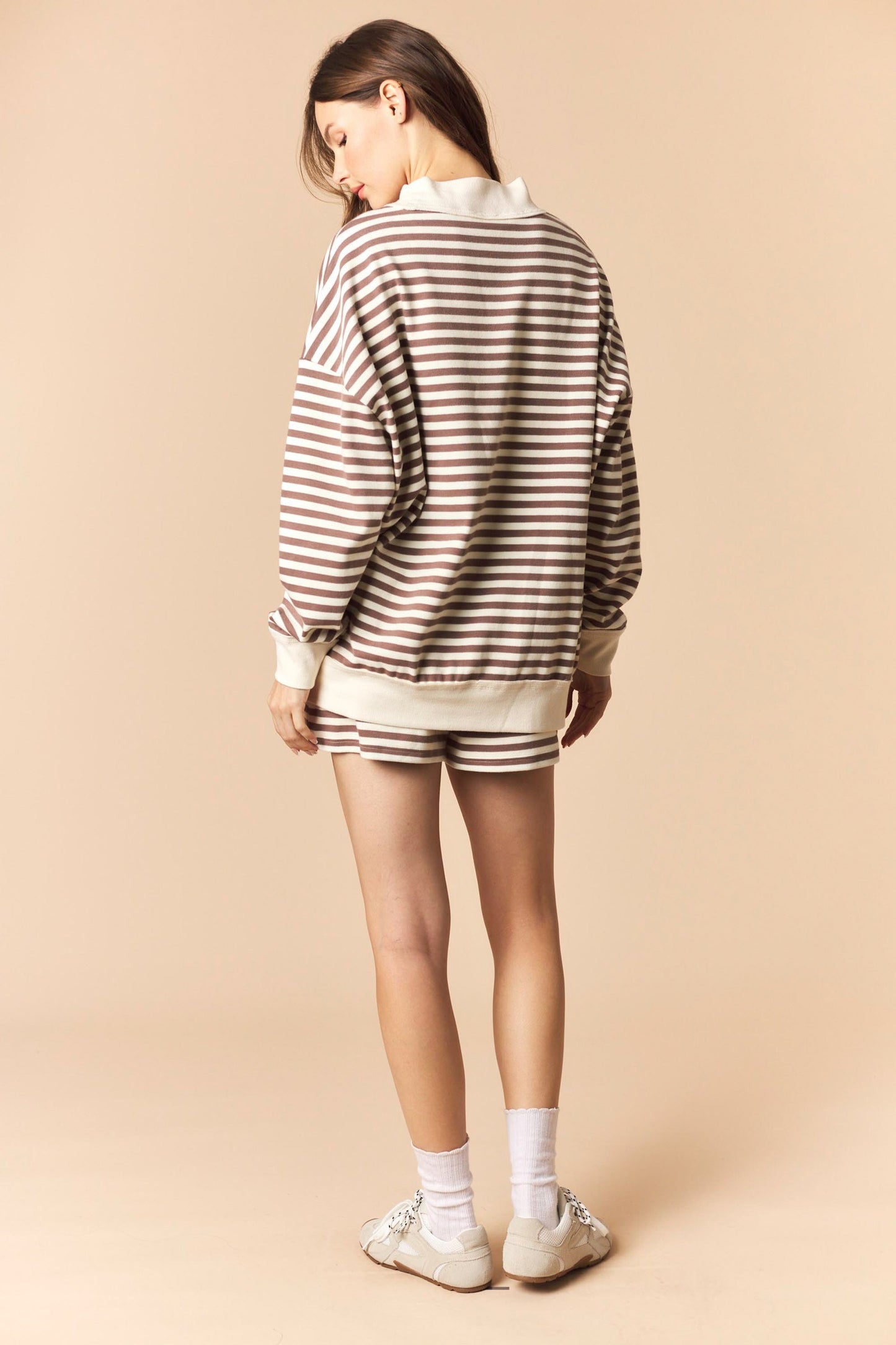 Mocha Striped Set