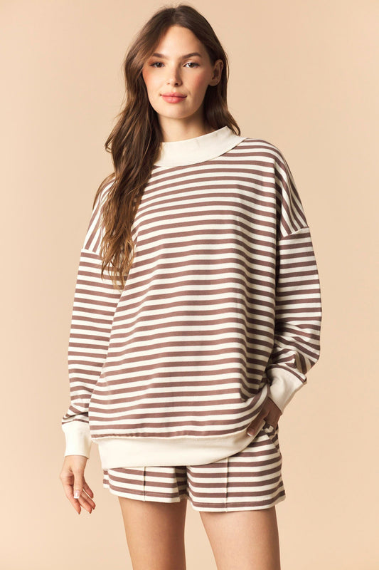 Mocha Striped Set
