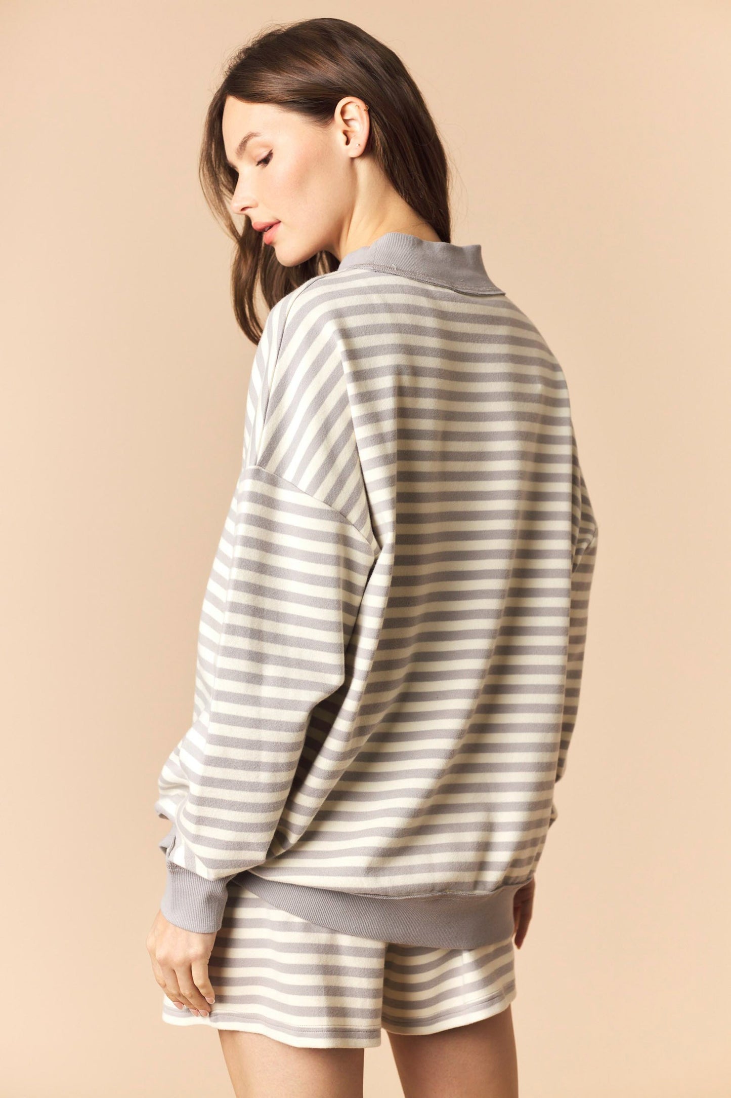 Grey Striped Set