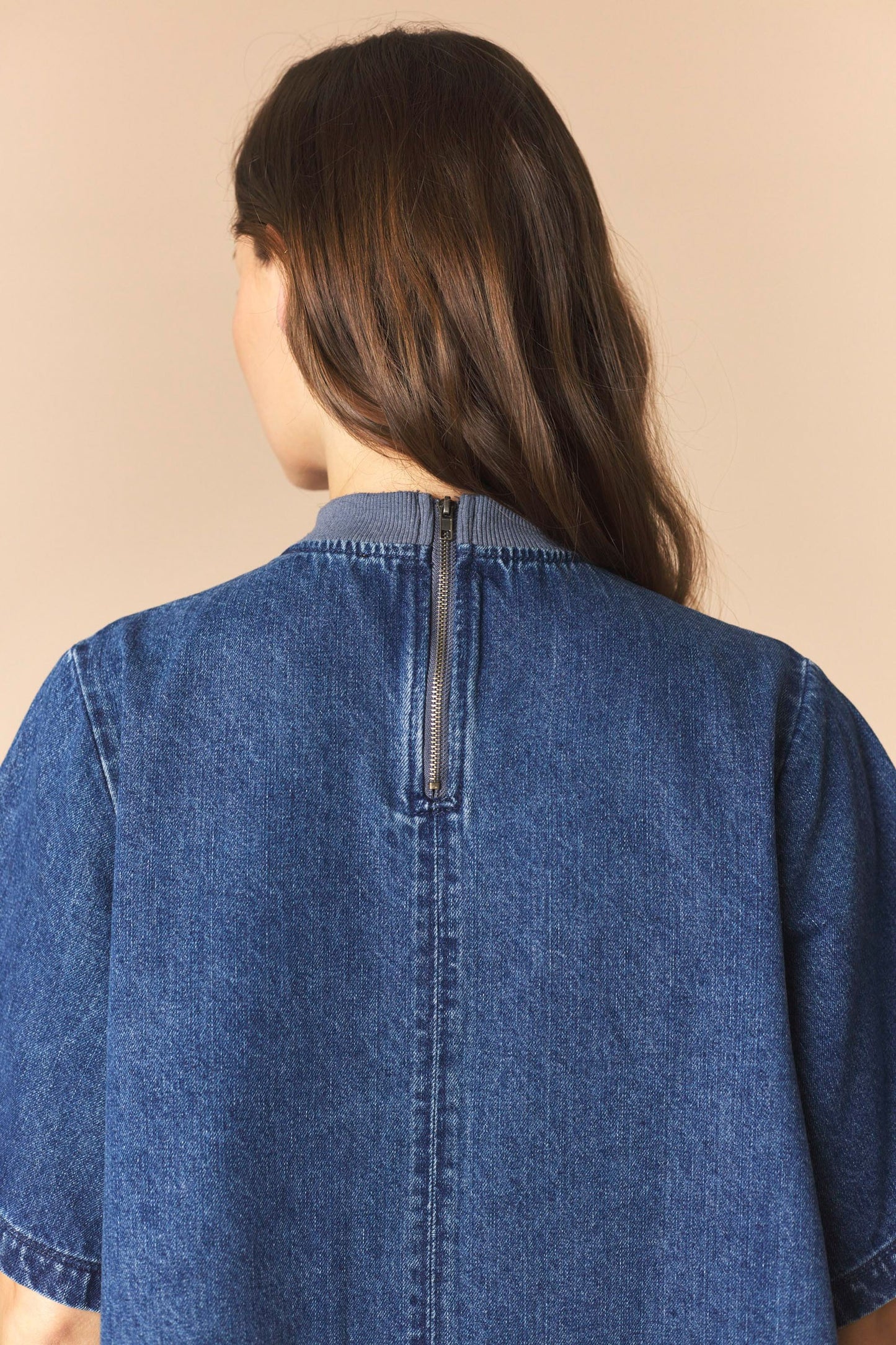 Football Patches Denim Dress
