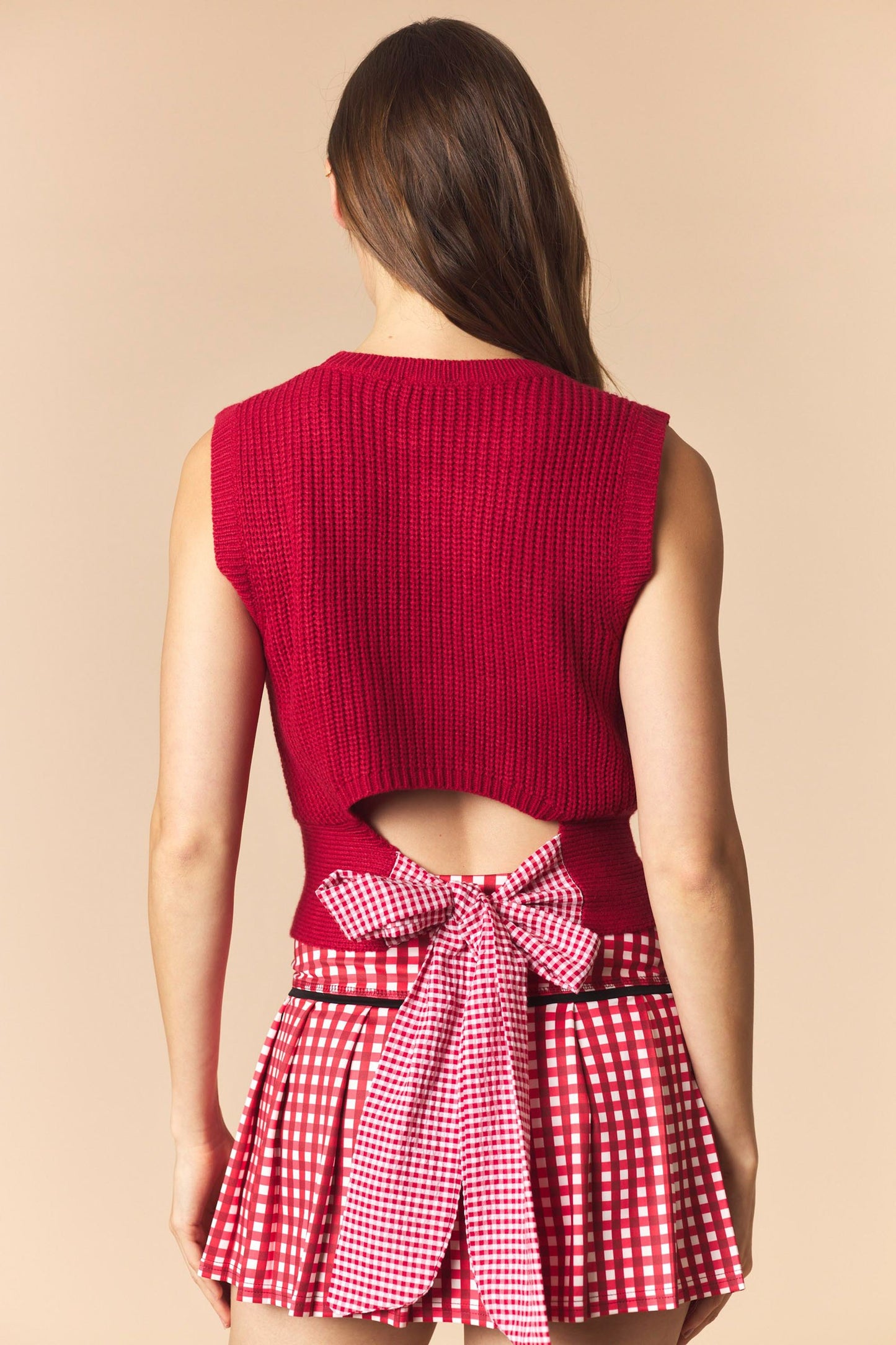 Crimson 'Game Day' Sweater Vest