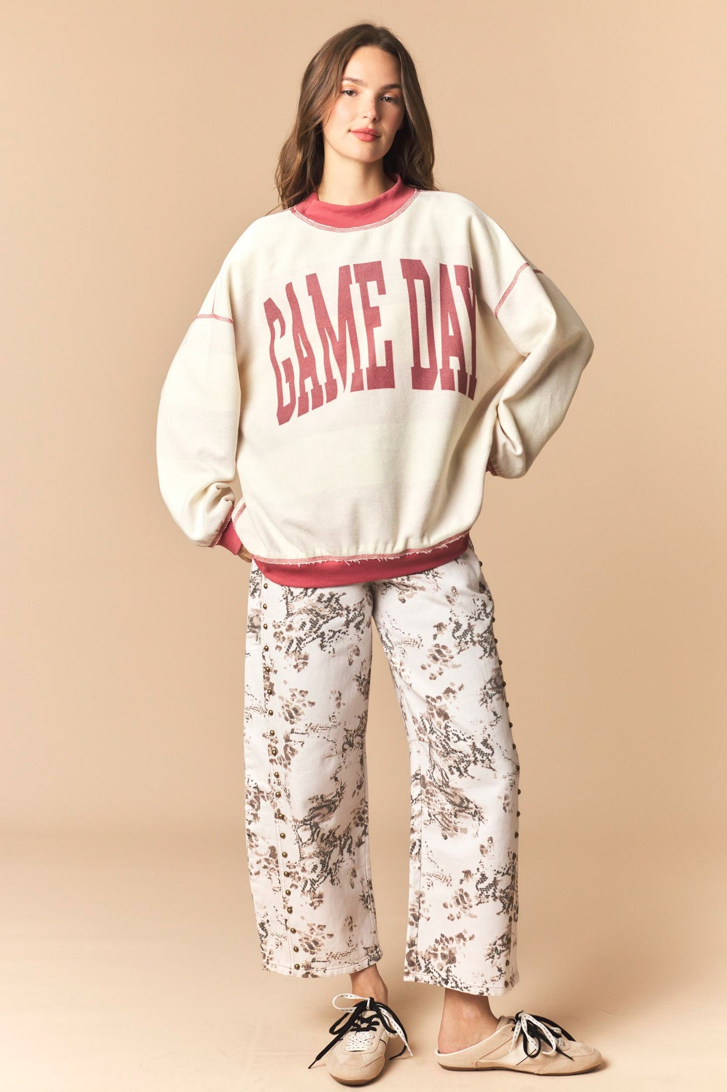 Reversible Gameday Sweatshirt - CRIMSON
