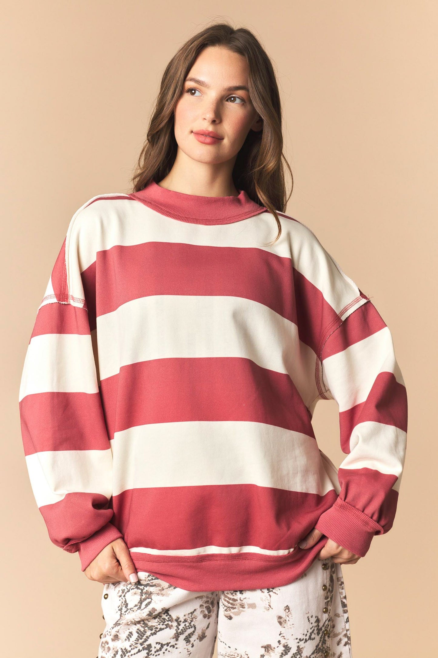 Reversible Gameday Sweatshirt - CRIMSON