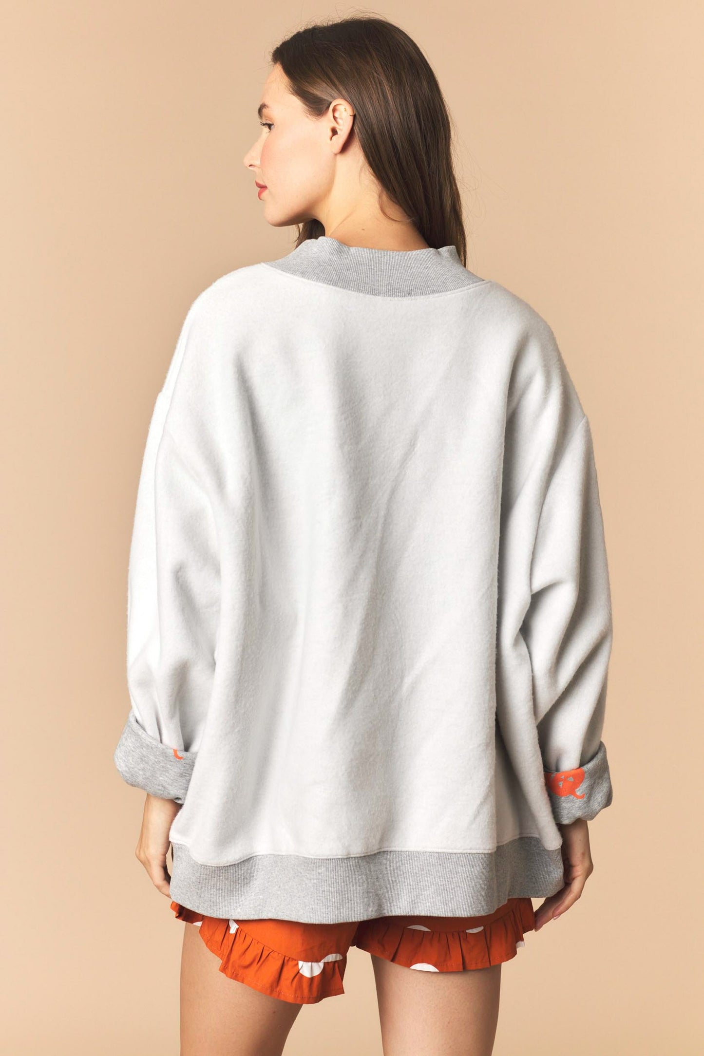 Reversible Halloween Fleece Mock Neck