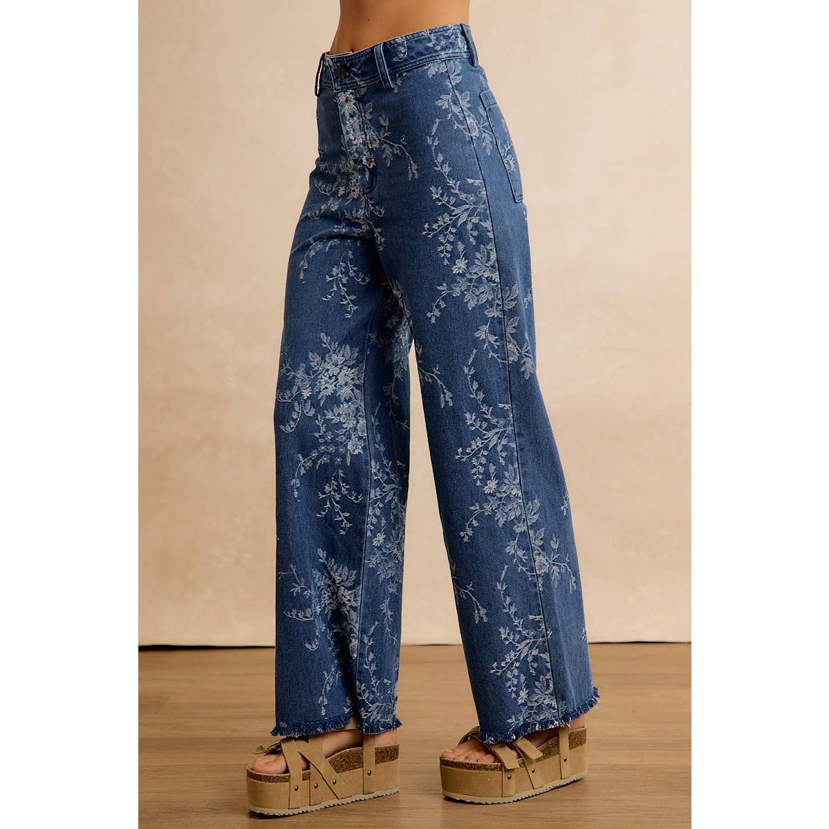 Vintage Vine Wide Leg Jeans