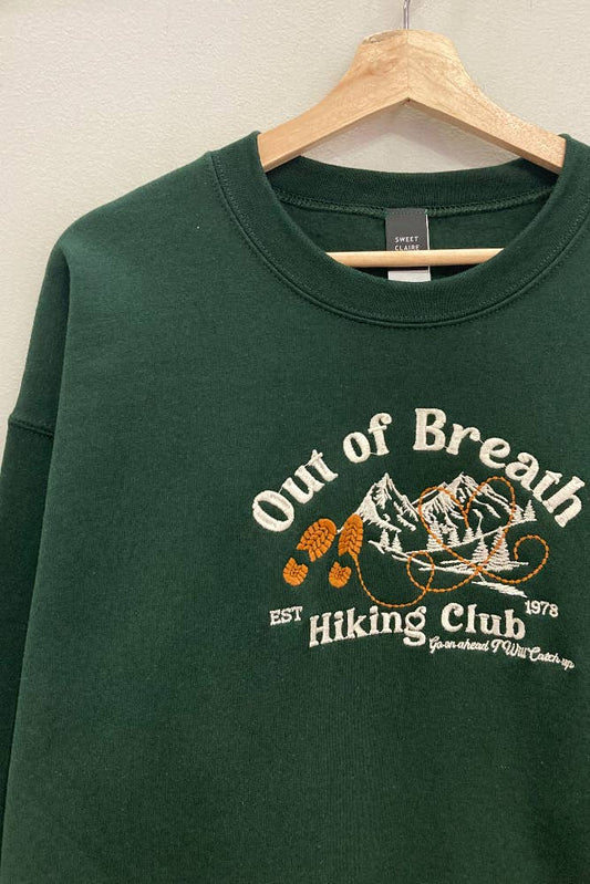 Hiking Club Embroidered Sweatshirt