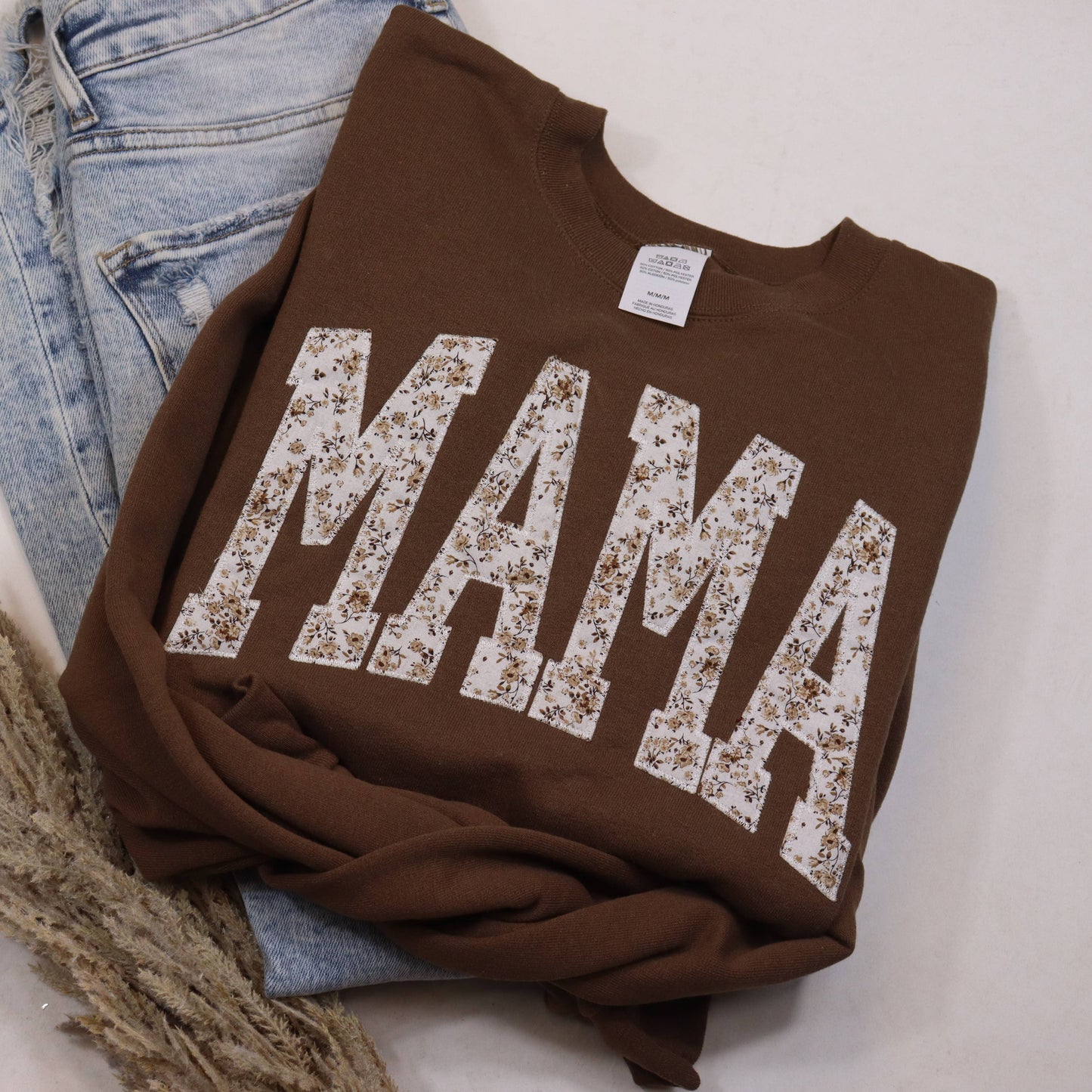 Brown Floral Mama Sweatshirt