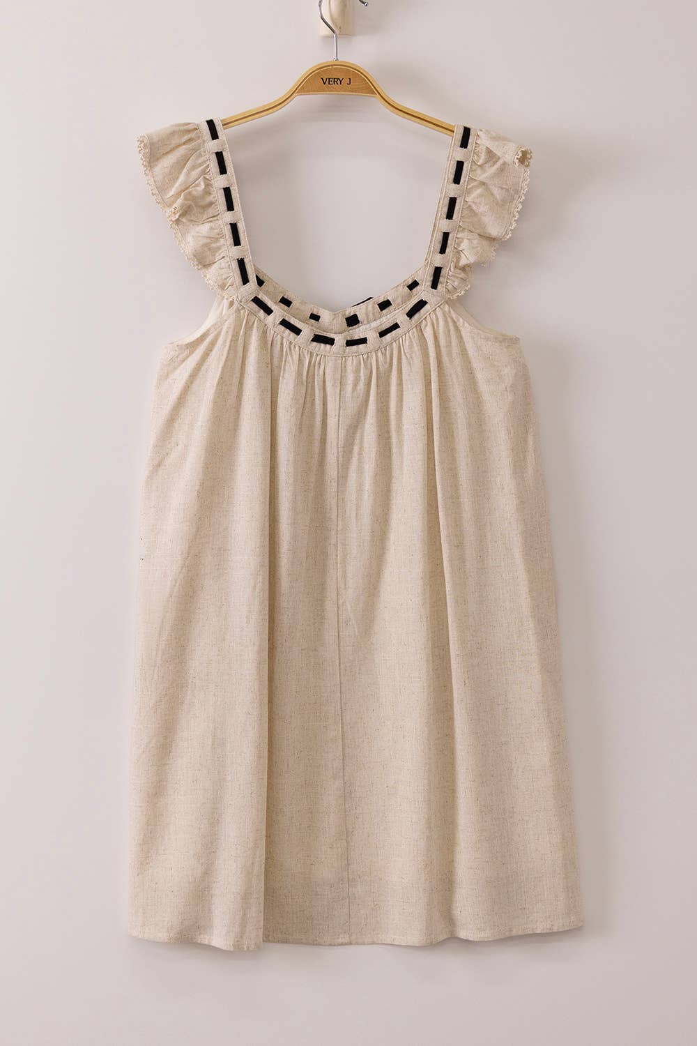 Oatmeal Mini Shift Dress
